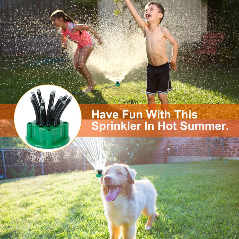 360° Flexible Lawn Sprinkler Automatic 12 Tubes Garden Water Irrigation Sprayers Garden & Patio - DailySale