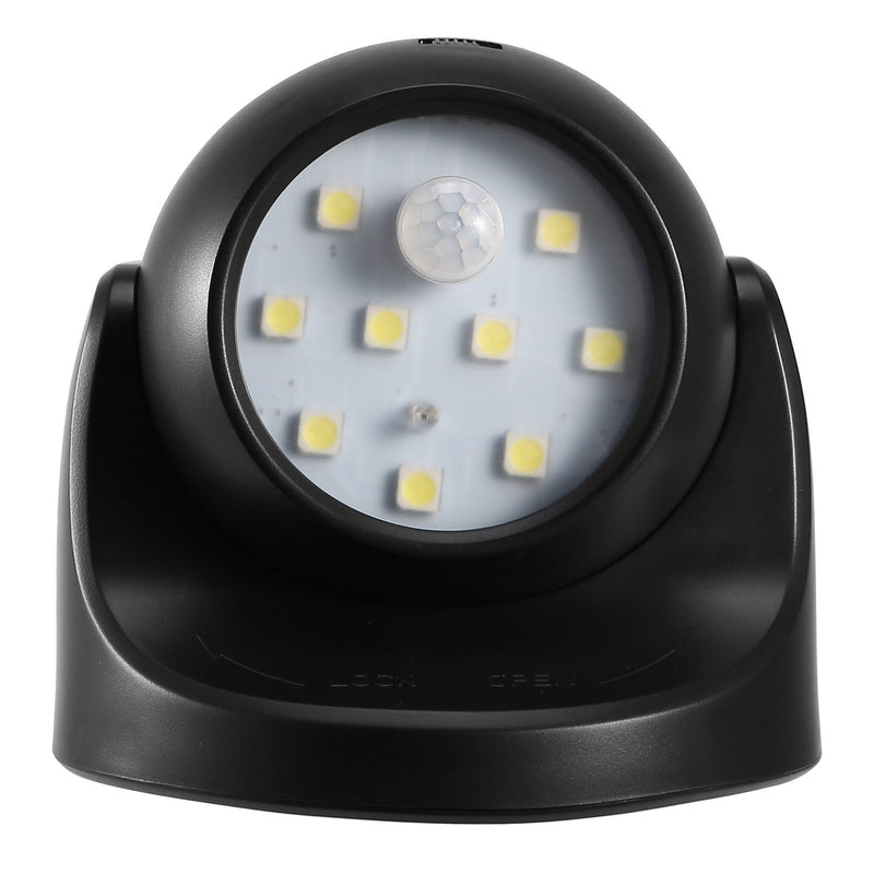 360° LED Light Sensor Cordless Night Lamps Outdoor Lighting Black - DailySale