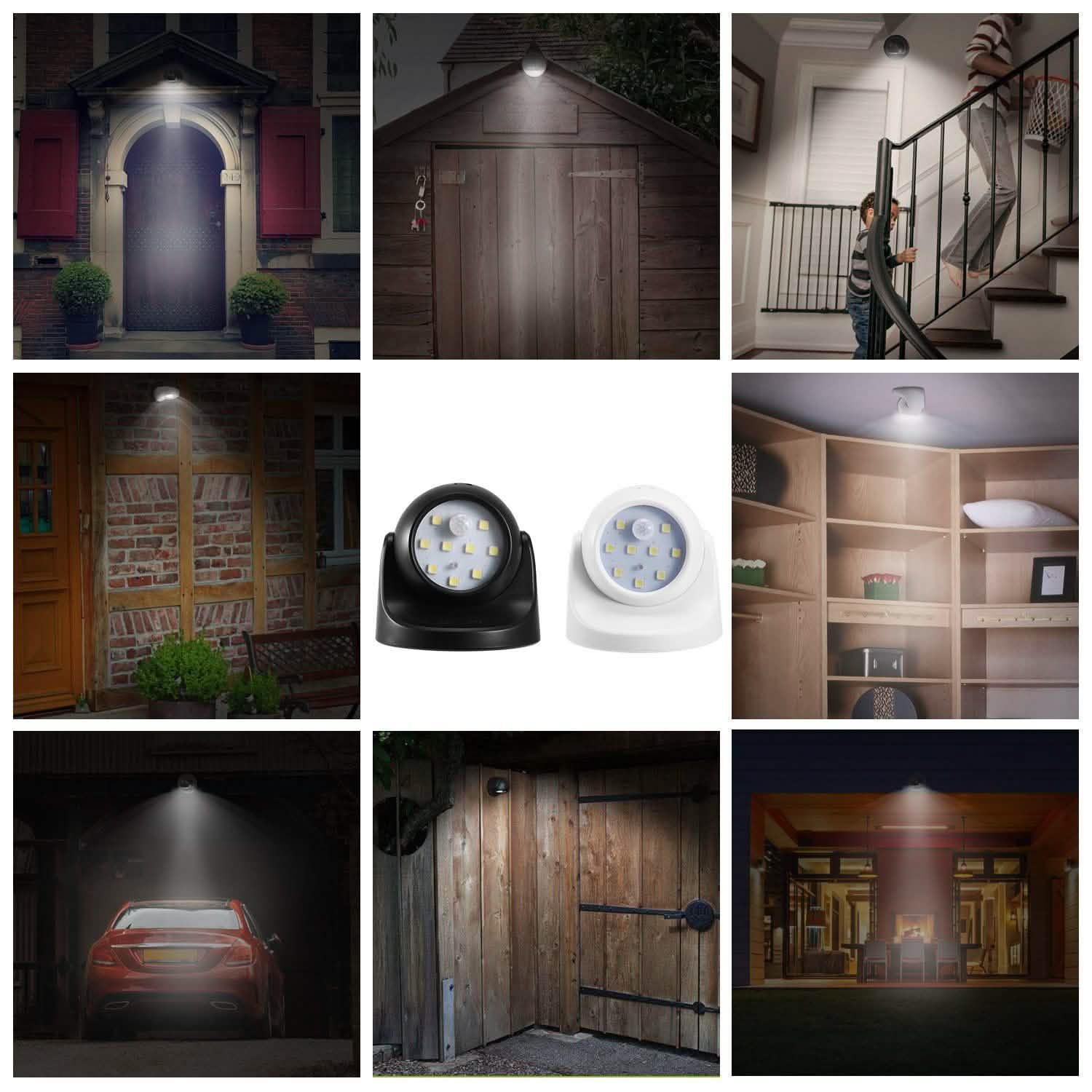 360° LED Light Sensor Cordless Night Lamps Outdoor Lighting - DailySale
