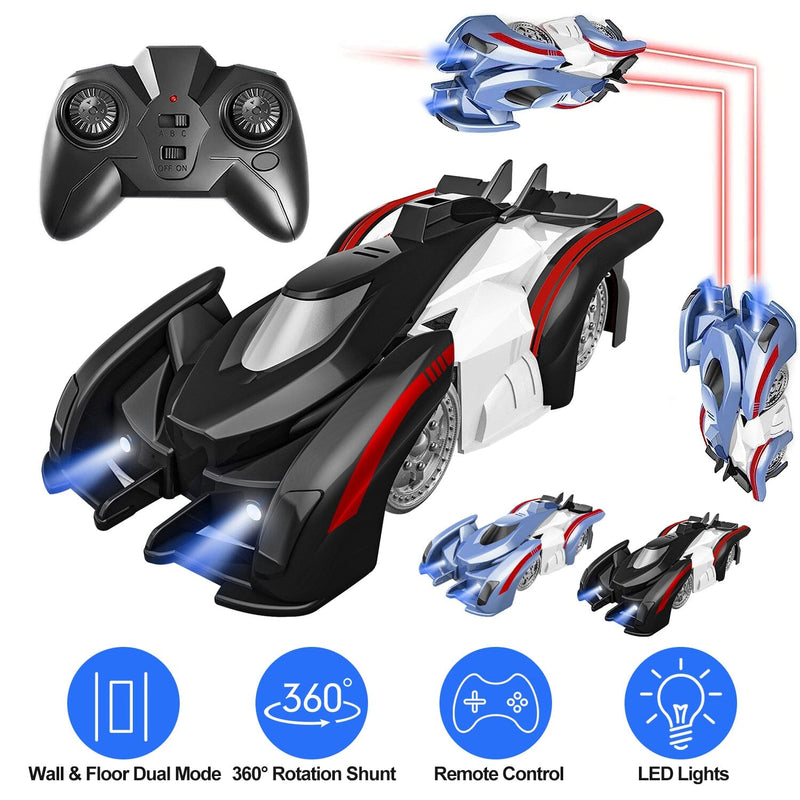 360° Rotating Electric Wall Climbing Remote Control Dual Mode Car Toys & Games - DailySale