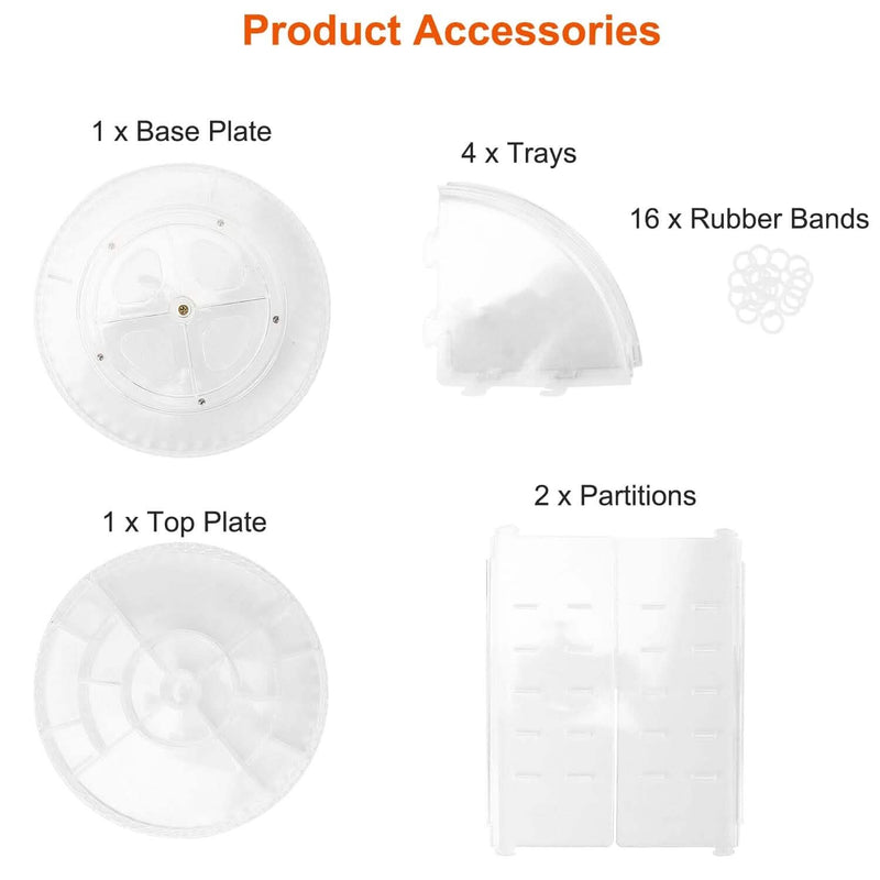 360° Rotating Make Up Organizer Beauty & Personal Care - DailySale