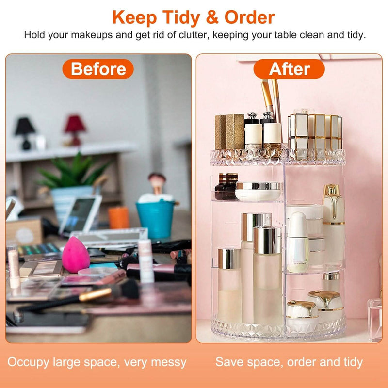 360° Rotating Make Up Organizer Beauty & Personal Care - DailySale