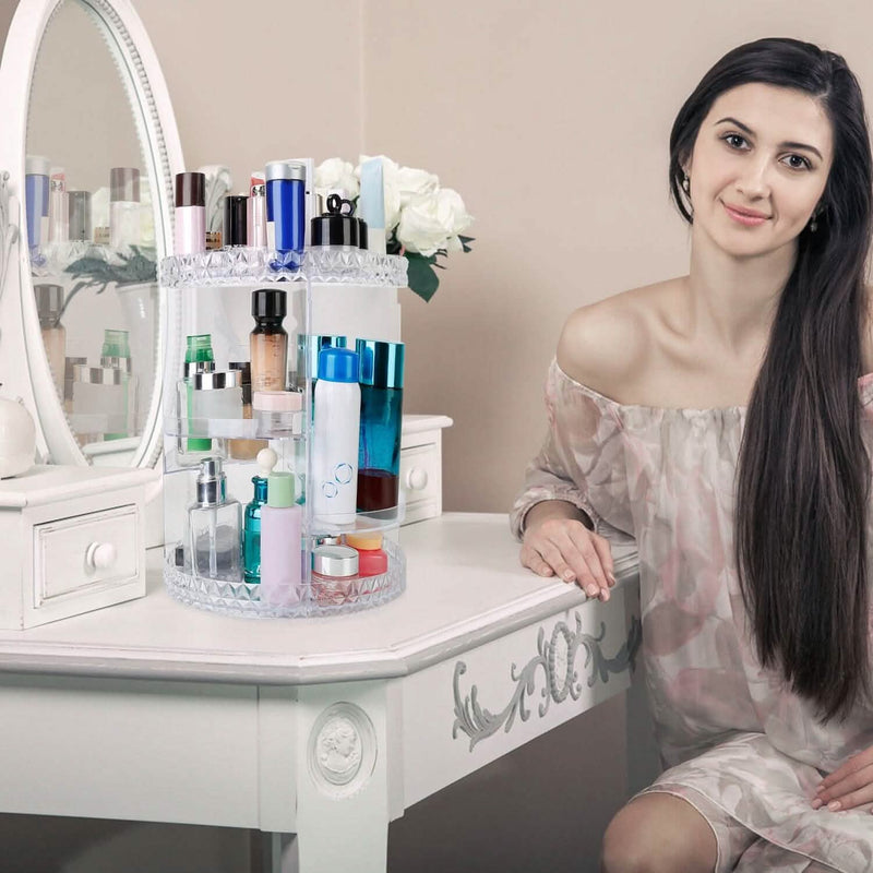 360° Rotating Make Up Organizer Beauty & Personal Care - DailySale