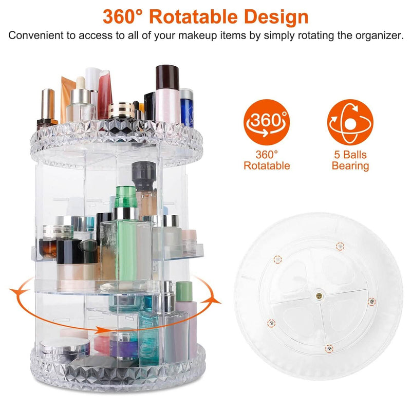 360° Rotating Make Up Organizer Beauty & Personal Care - DailySale