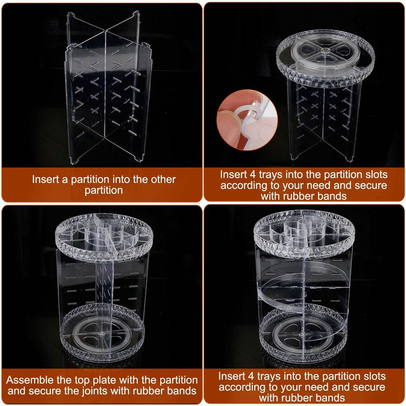 360° Rotating Make Up Organizer Beauty & Personal Care - DailySale