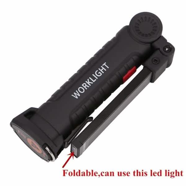 360° Rotation Inspection Lamp LED + COB Flexible Cordless Rechargeable Work Light Outdoor Lighting - DailySale