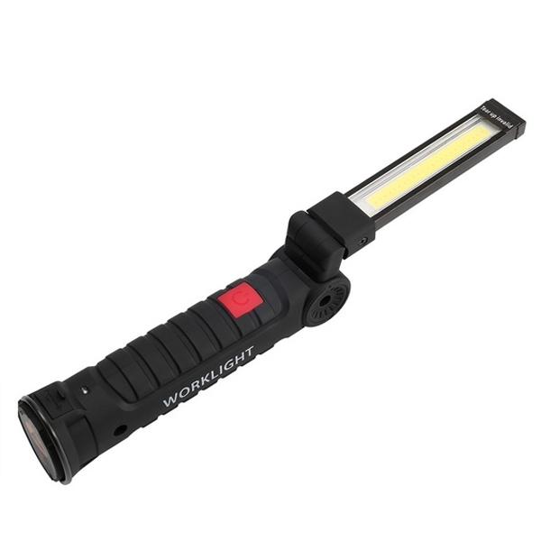 360° Rotation Inspection Lamp LED + COB Flexible Cordless Rechargeable Work Light Outdoor Lighting L - DailySale