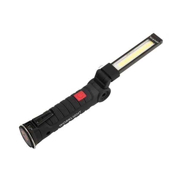 360° Rotation Inspection Lamp LED + COB Flexible Cordless Rechargeable Work Light Outdoor Lighting M - DailySale