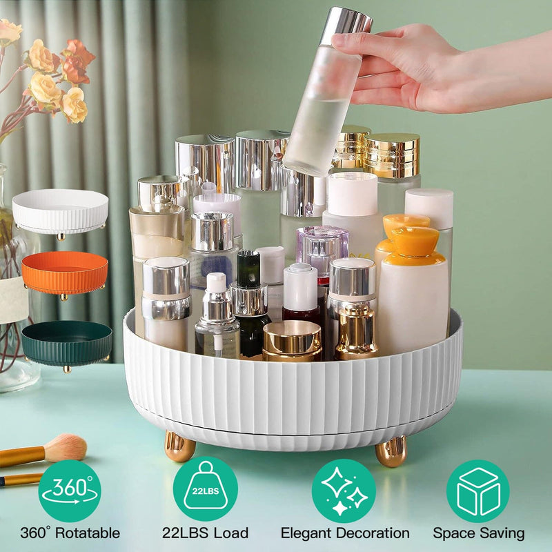 360° Spinning Perfume Cosmetic Storage Tray 22Lbs Load Closet & Storage - DailySale