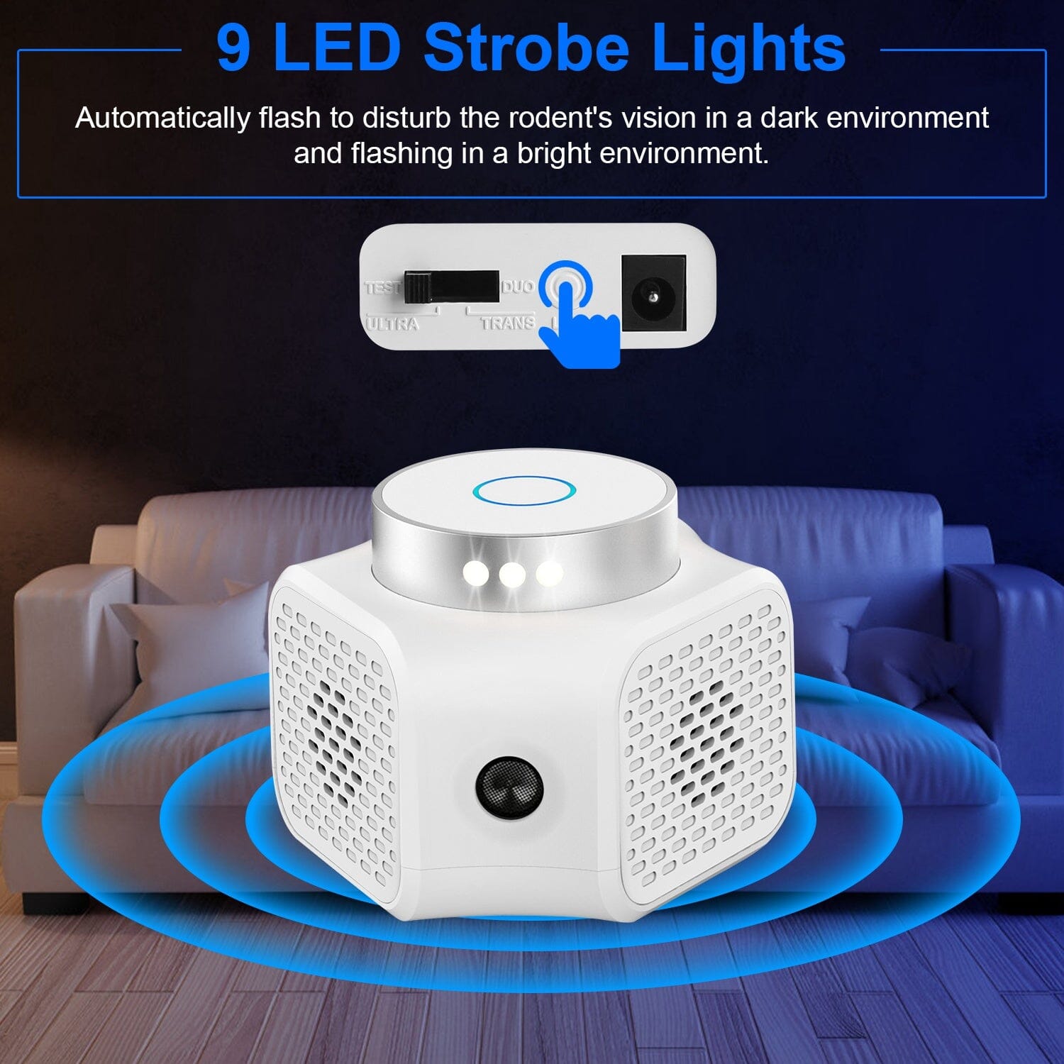 360° Ultrasonic Rodent Chaser Electronic Plug-in Mouse Control Pest Control - DailySale