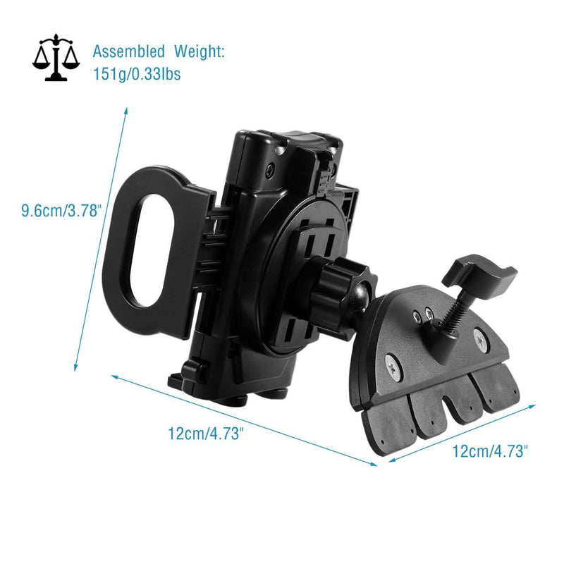 360° Universal CD Slot Car Phone Mount Automotive - DailySale