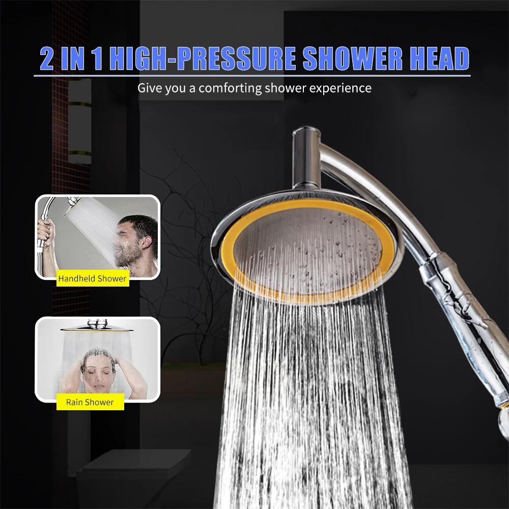 360°Rotatable Adjustable Bathroom Rain Shower Head Spray Bath - DailySale