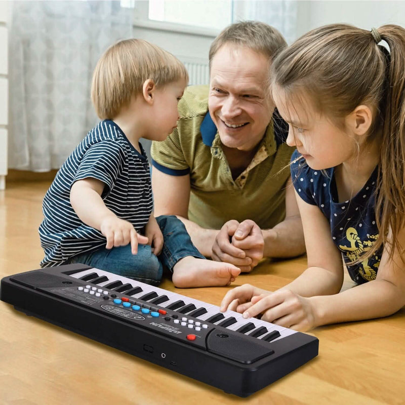 37 Keys Digital Music Electronic Keyboard Instrument with Microphone Toys & Games - DailySale