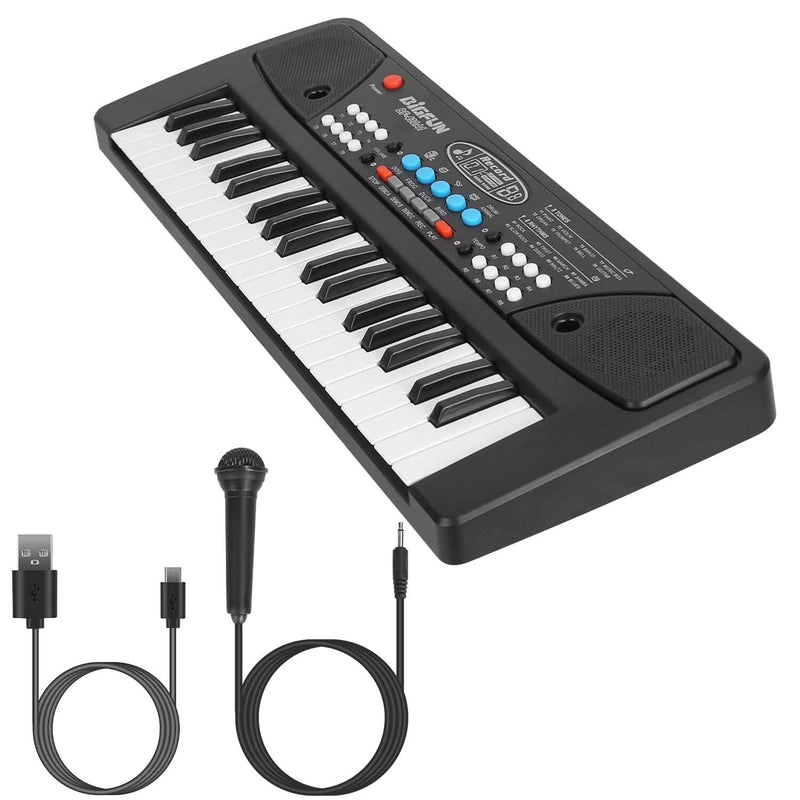 37 Keys Digital Music Electronic Keyboard Instrument with Microphone Toys & Games - DailySale