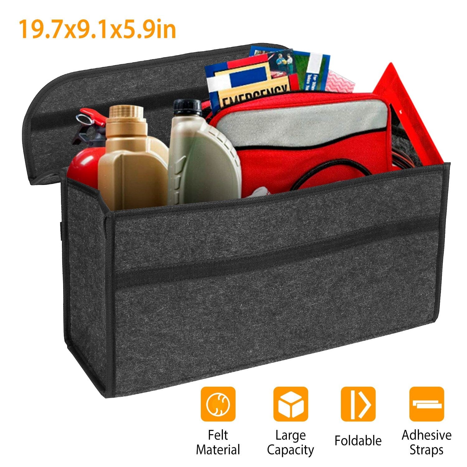 3.85 Gal Car Boot Organizer Automotive - DailySale