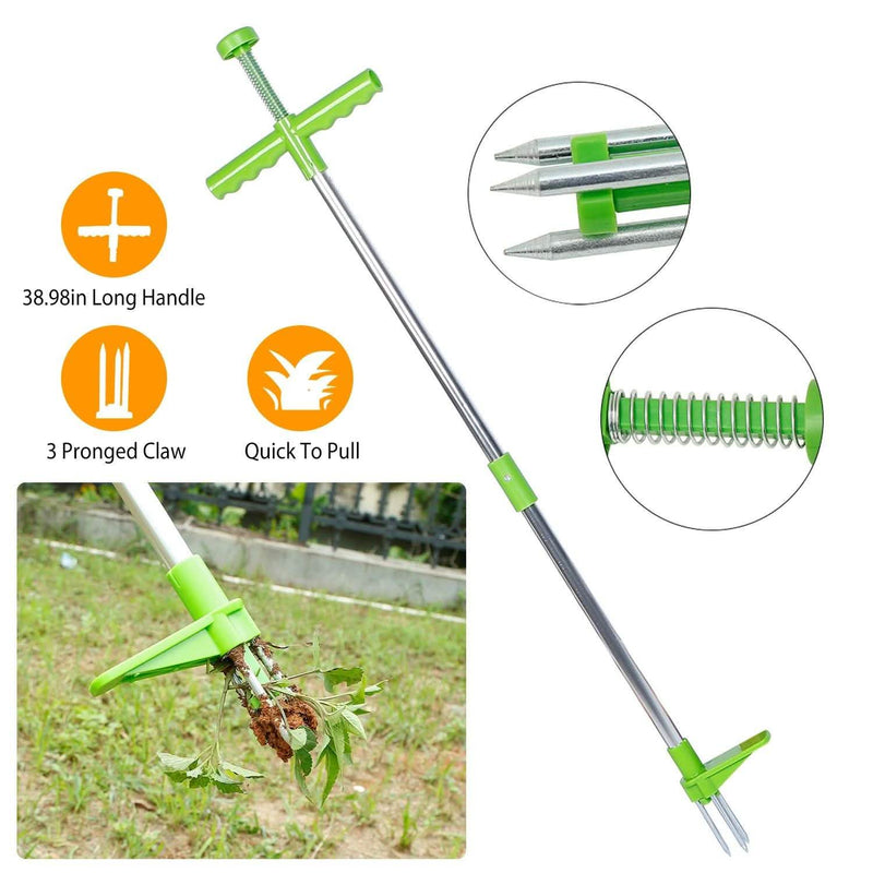 38.98" Weed Puller Twister Stand Up Root Removal Garden & Patio - DailySale
