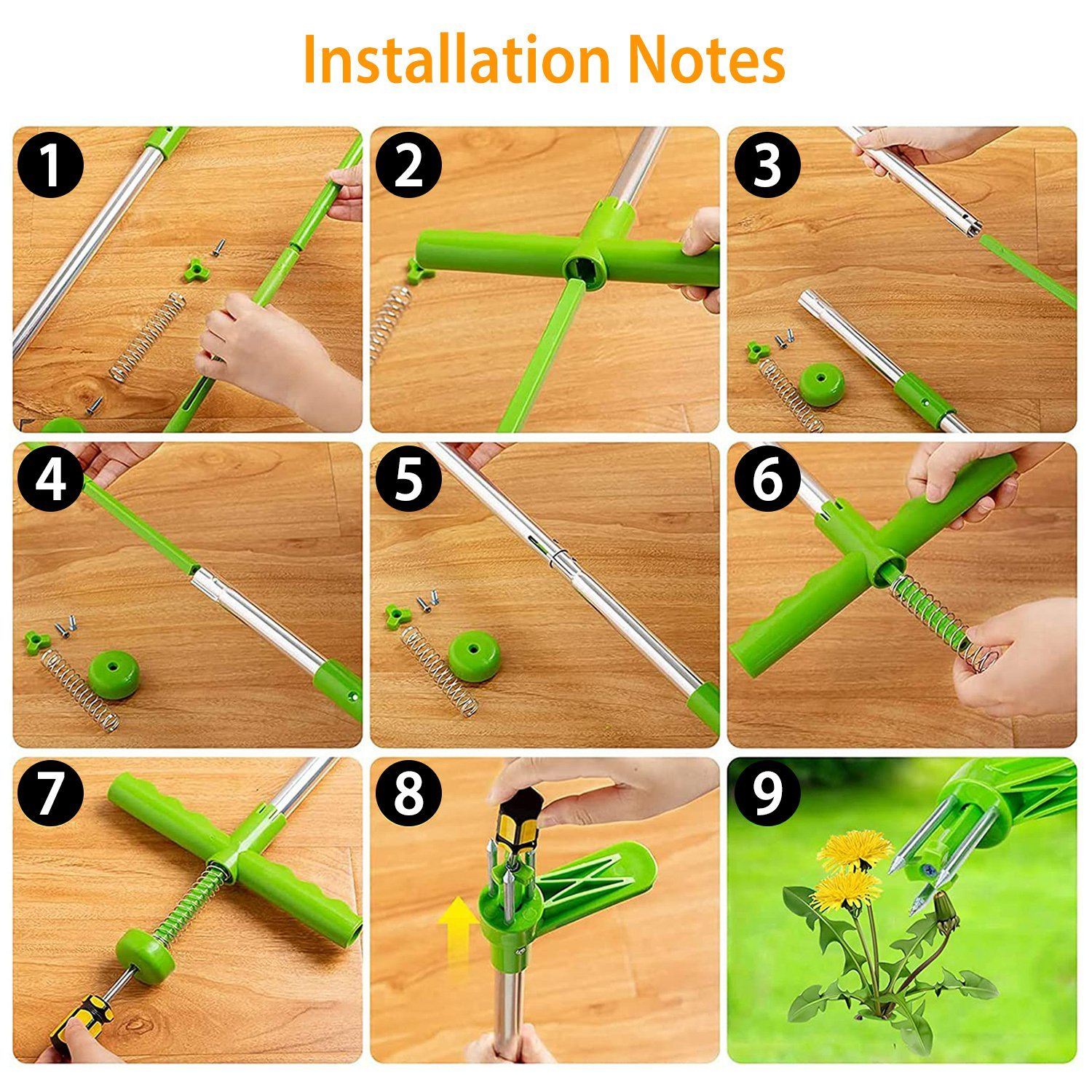 38.98" Weed Puller Twister Stand Up Root Removal Garden & Patio - DailySale