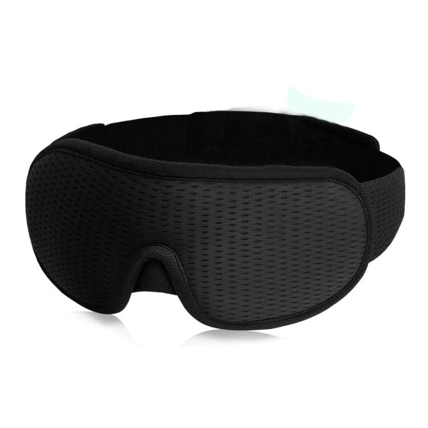 3D Block Out Light Soft Padded Sleeping Mask Everything Else Black - DailySale