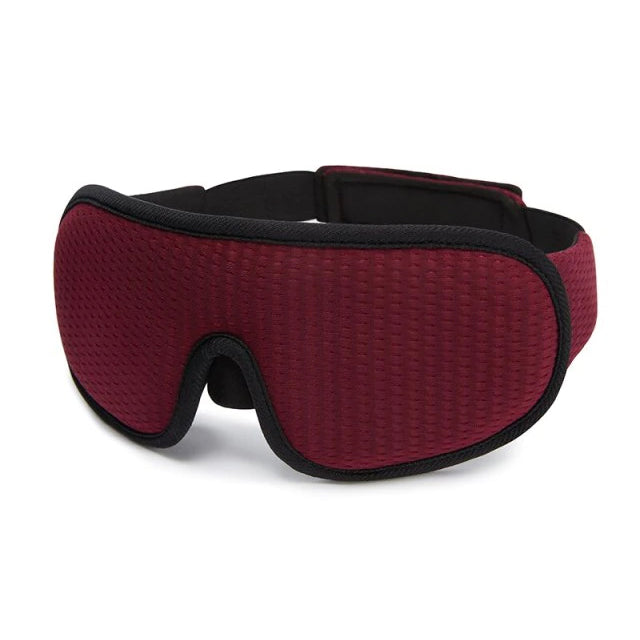 3D Block Out Light Soft Padded Sleeping Mask Everything Else Red - DailySale