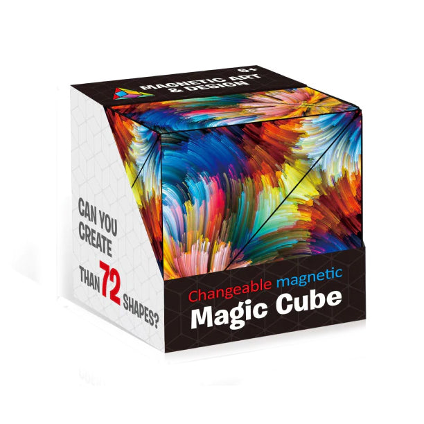 3D Changeable Magnetic Magic Puzzle Cube Toys & Games Colorful - DailySale
