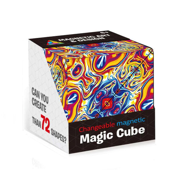 3D Changeable Magnetic Magic Puzzle Cube Toys & Games Flame - DailySale