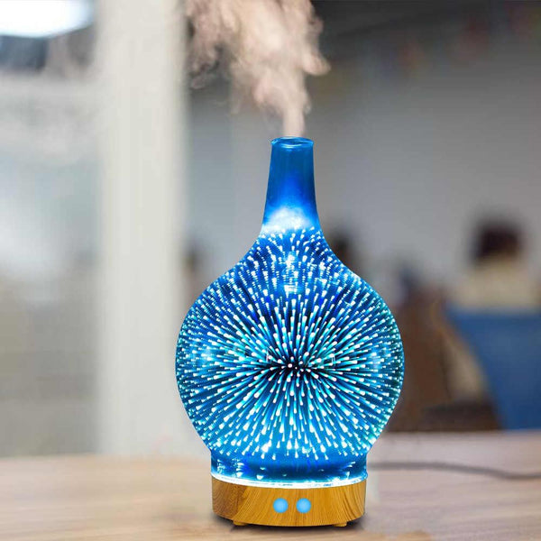 3D Changing Led Lights Aromatherapy Essential Oil Diffuser Wellness & Fitness - DailySale