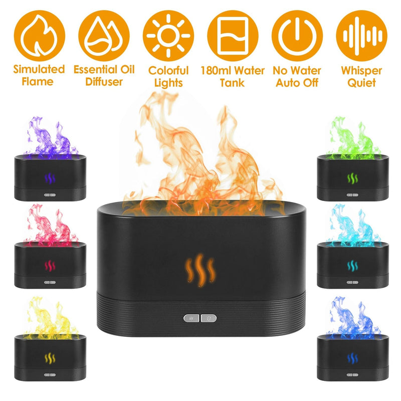 3D Flame Air Humidifier Wellness - DailySale