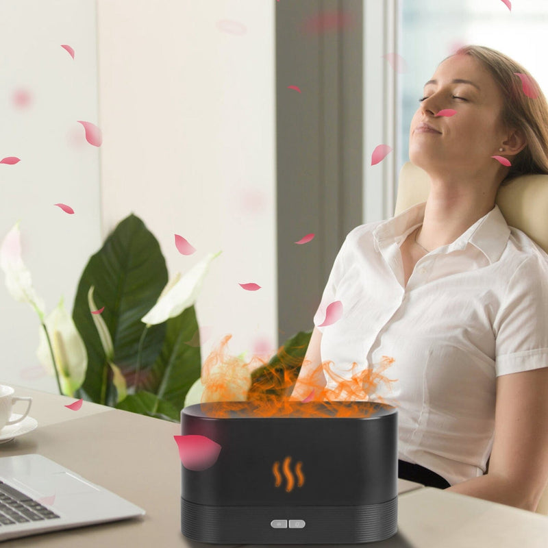 3D Flame Air Humidifier Wellness - DailySale