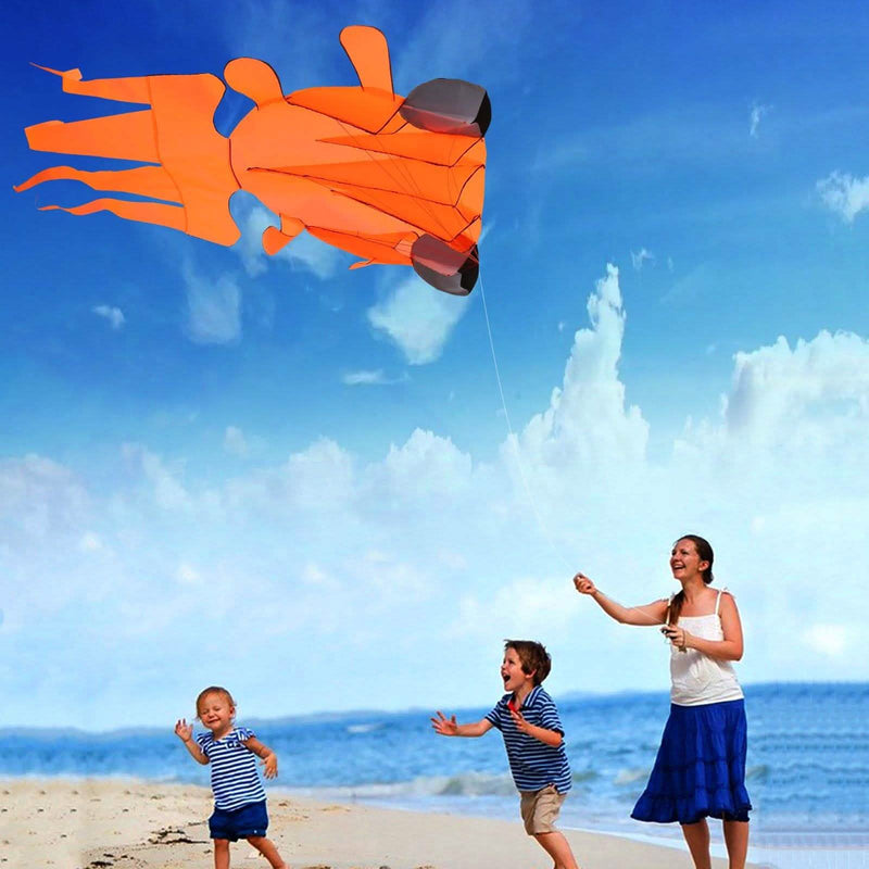 3D Kite Easy to Fly Orange Goldfish Toys & Games - DailySale
