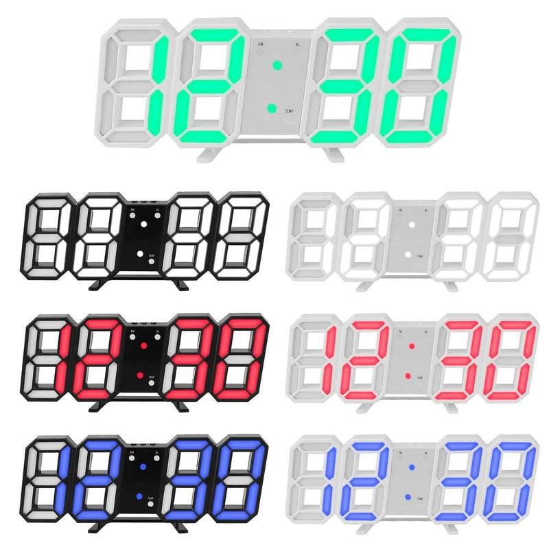 3D LED Digital Wall Clock Household Appliances - DailySale
