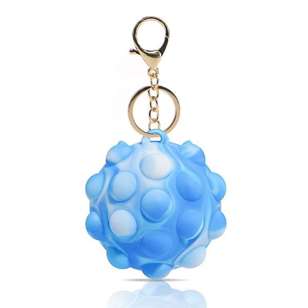 3D Pop Ball Fidget Toy Keychain Stress Reliever For Children and Adults Toys & Games Blue - DailySale