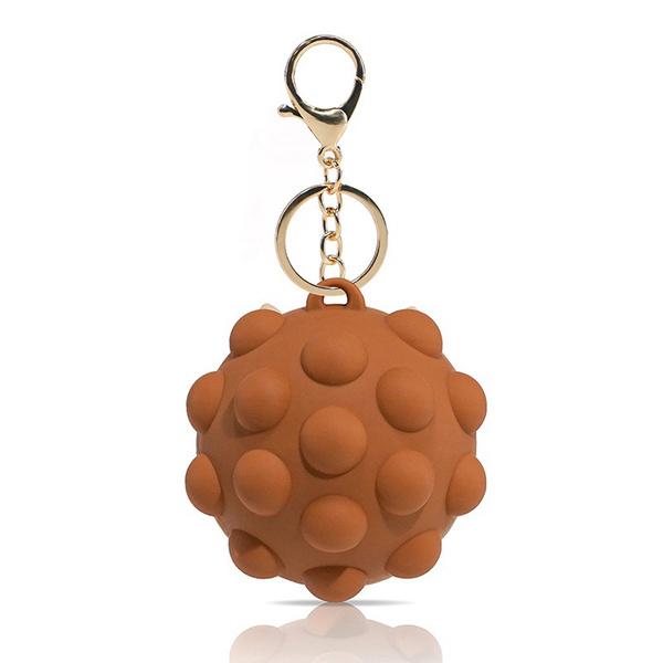 3D Pop Ball Fidget Toy Keychain Stress Reliever For Children and Adults Toys & Games Brown - DailySale