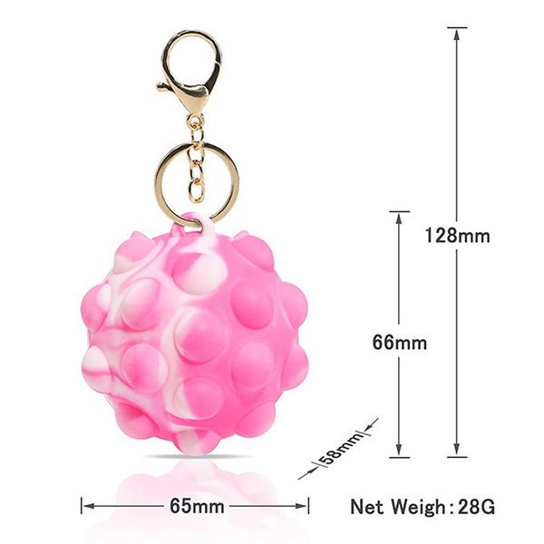 3D Pop Ball Fidget Toy Keychain Stress Reliever For Children and Adults Toys & Games - DailySale