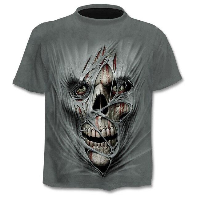3D Print T Shirt Punk Style Clothing Men's Clothing - DailySale