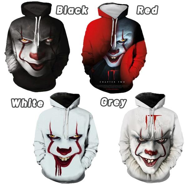 3D Printed The Dancing Clown Hooded Sweatshirt Men's Tops - DailySale