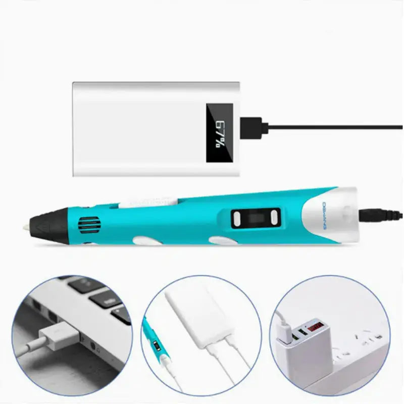 3D Printing Pen With Display - Includes 3D Pen Arts & Crafts - DailySale