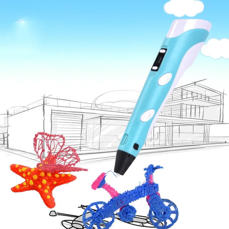 3D Printing Pen With Display - Includes 3D Pen Arts & Crafts - DailySale