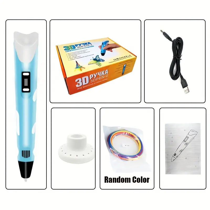 3D Printing Pen With Display - Includes 3D Pen Arts & Crafts - DailySale