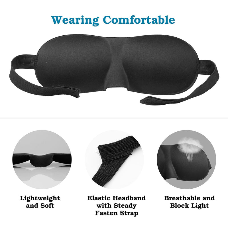 3D Soft Blindfold Sleeping Eye Mask Everything Else - DailySale