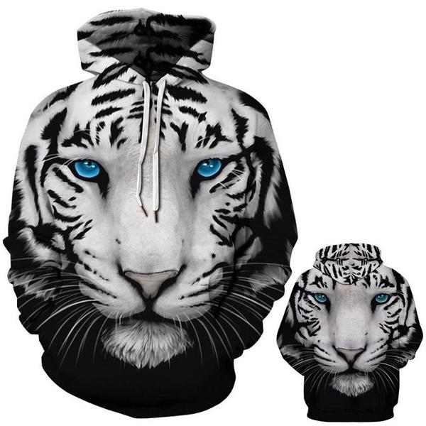 3D Tiger Print Unisex Sweatshirts Men's Outerwear S - DailySale
