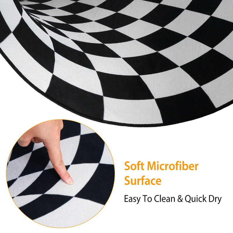 DailySale Anti-Slip Waterproof Kitchen Mat Carpet | Black | Small Set