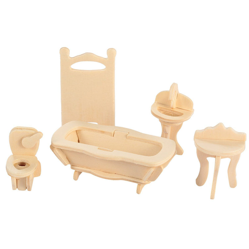 3d Wooden Dollhouse Furniture Puzzles Toys & Games - DailySale