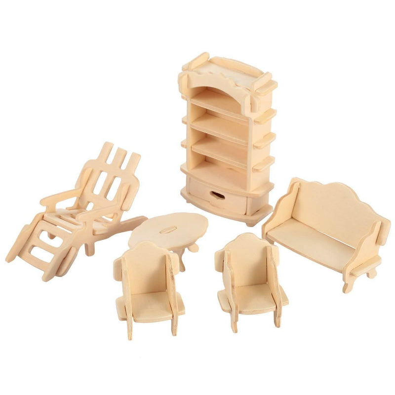 3d Wooden Dollhouse Furniture Puzzles Toys & Games - DailySale
