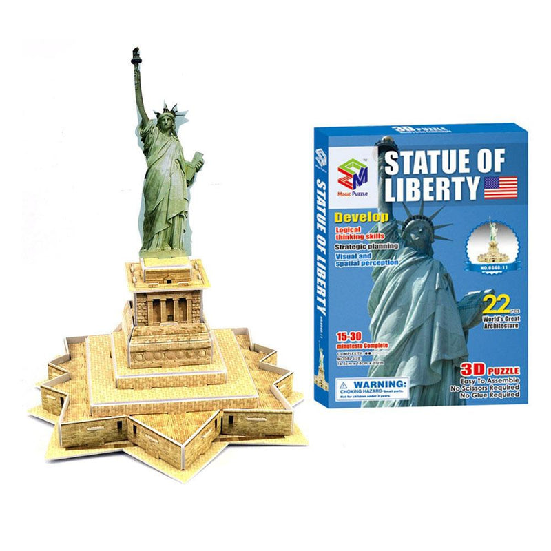 3D World Architecture Puzzles Toys & Games Statue of Liberty - DailySale