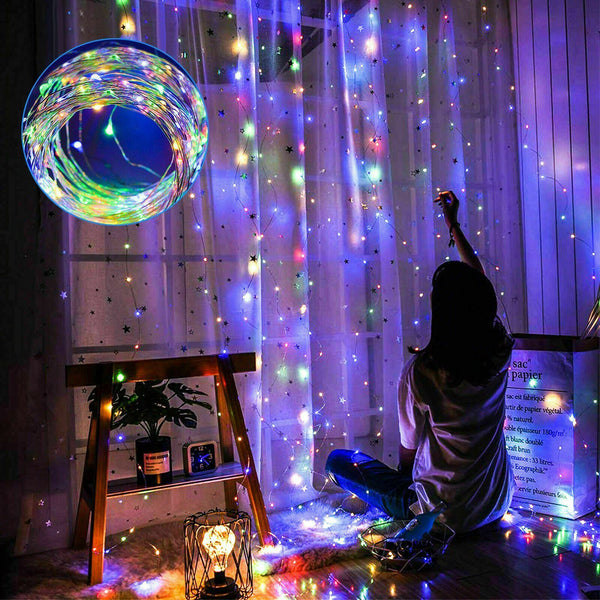 3M 300 LED Fairy String Curtain Lights Indoor Lighting - DailySale