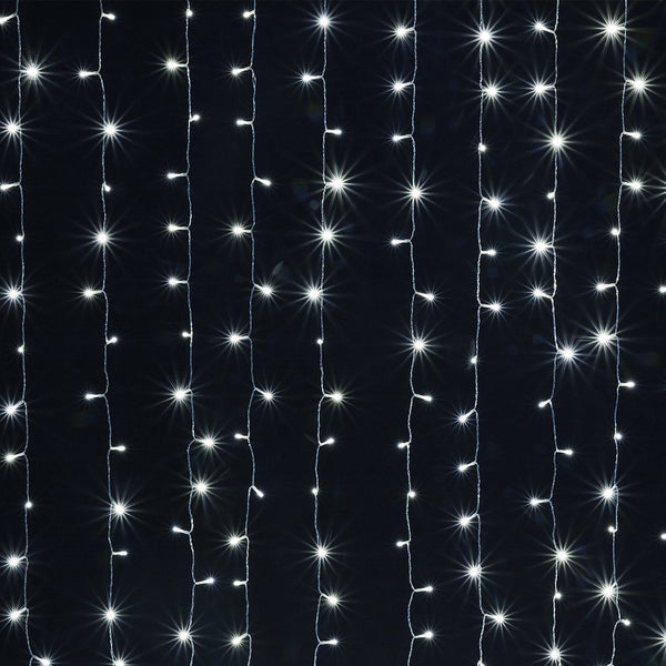 3Mx3M White 300 LED Curtain Fairy String Light 8 Models Garden Patio Party Decoration Outdoor Lighting - DailySale