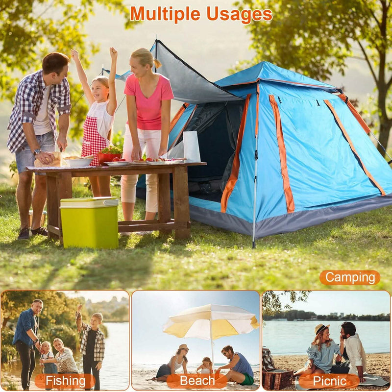 4-5 Person Camping Tent Outdoor Foldable Waterproof Tent Sports & Outdoors - DailySale