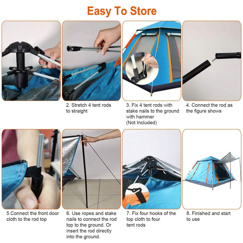 4-5 Person Camping Tent Outdoor Foldable Waterproof Tent Sports & Outdoors - DailySale