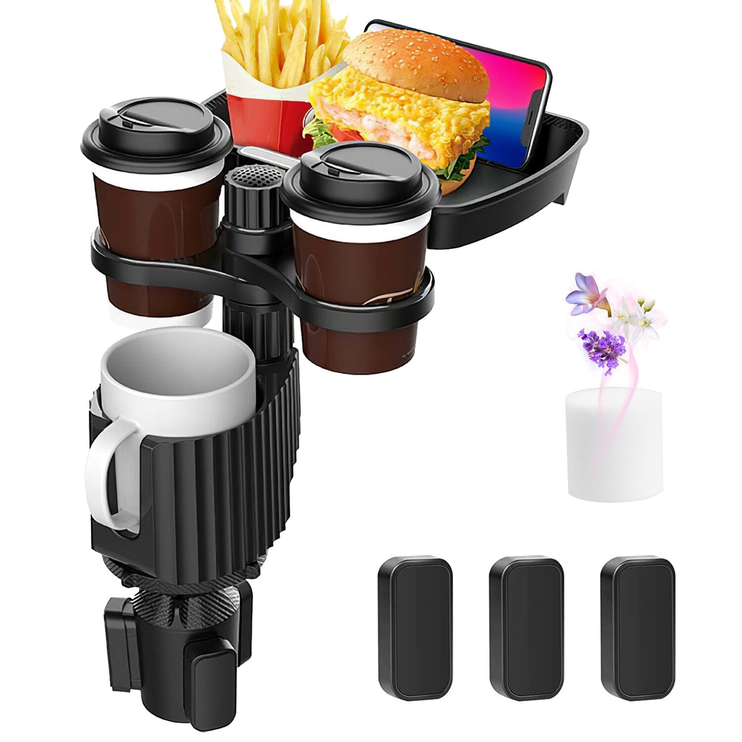 4-in-1 Car Cup Holder Tray Food Table Automotive - DailySale