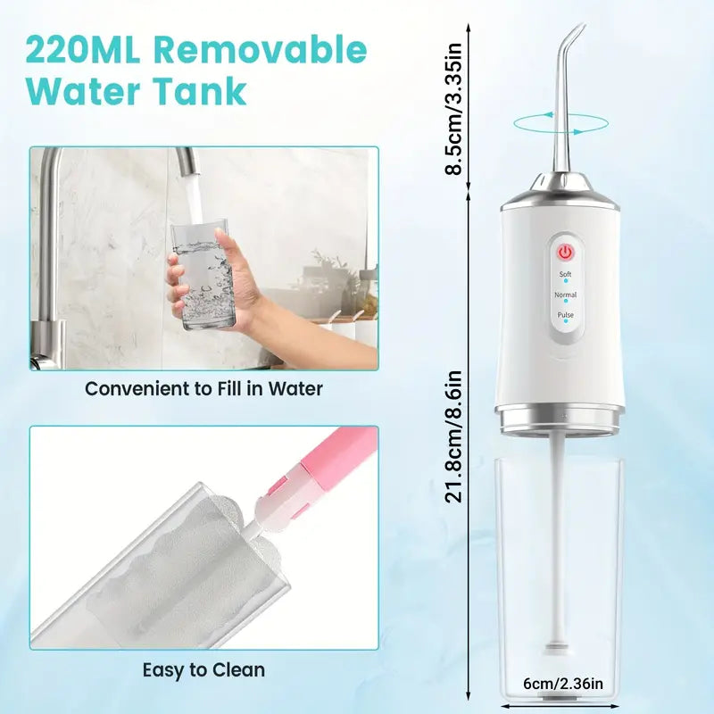 4-in-1 Cordless Water Flossers Oral Irrigator With DIY Mode 4 Jet Tips Beauty & Personal Care - DailySale
